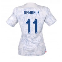 Fotbalové Dres Francie Ousmane Dembele #11 Dámské Venkovní MS 2022 Krátký Rukáv